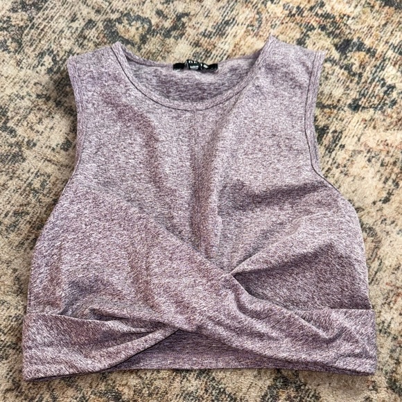 Zobha Lavender Heather Crop Top - Picture 1 of 3